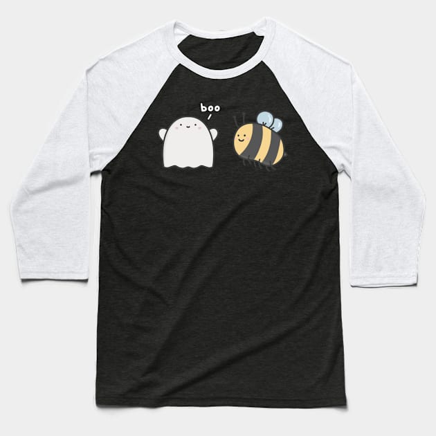 Boo bee Baseball T-Shirt by pbanddoodles